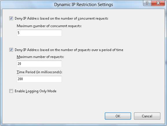 ماژول Dynamic IP Address Restrictions