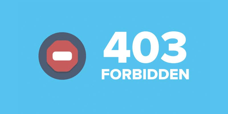 خطای 403 forbidden 