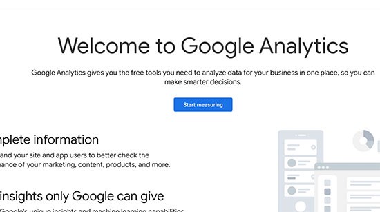 صفحه اول google analytics