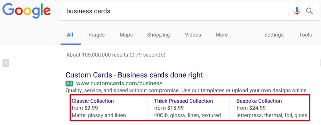 Price Extensions - اصطلاحات گوگل ادز