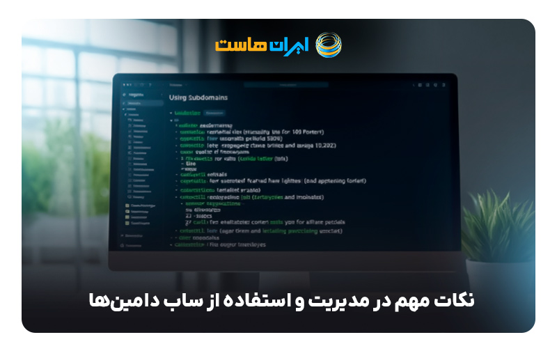بررسی و استفاده از ساب دامین جدید