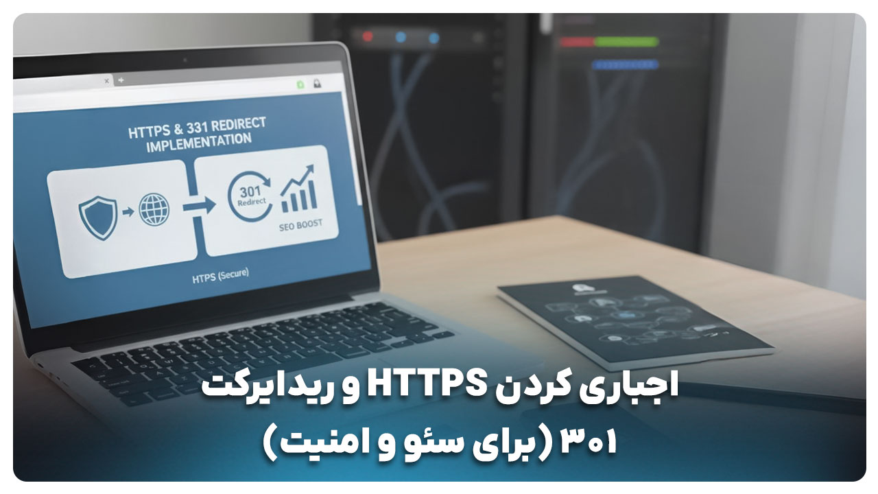 اجباری کردن HTTPS و ریدایرکت 301 (برای سئو و امنیت)