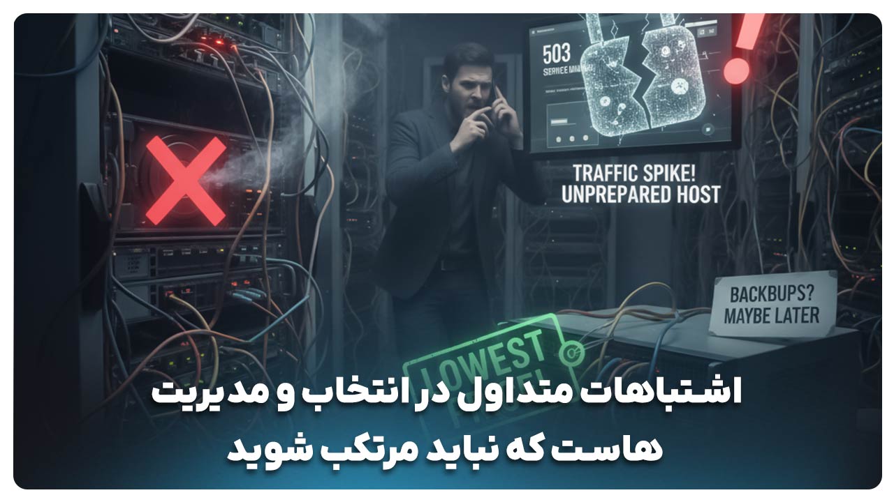 اشتباهات متداول در انتخاب و مدیریت هاست که نباید مرتکب شوید