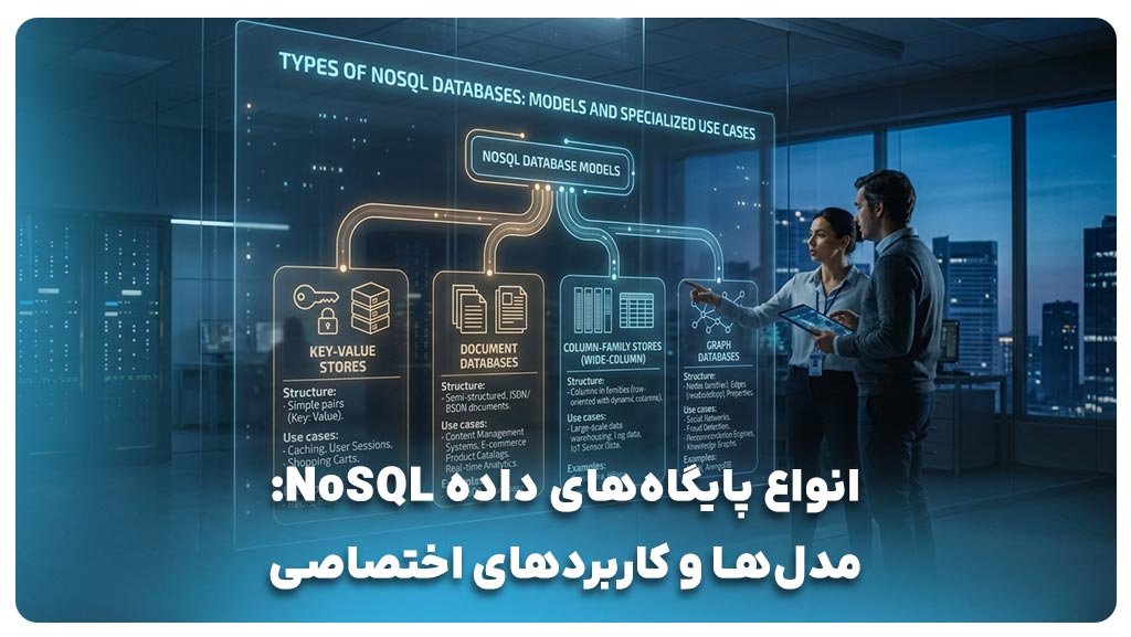 انواع پایگاه‌های داده NoSQL: مدل‌ها و کاربردهای اختصاصی