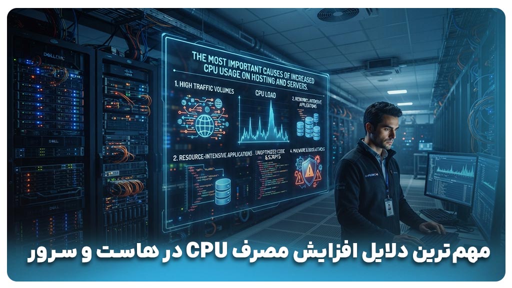 مهمترین دلایل افزایش مصرف CPU در هاست و سرور