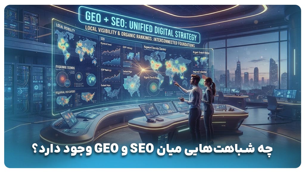 تفاوت GEO با SEO، AEO و سئوی سنتی