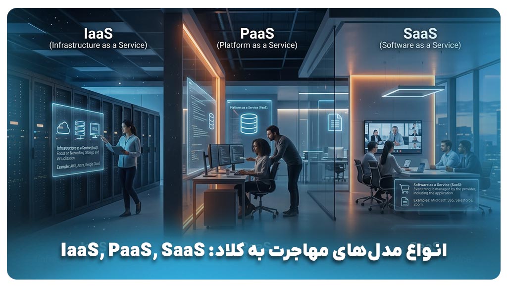بررسی مدلهای IaaS، PaaS و SaaS از نگاه هزینه و کنترل