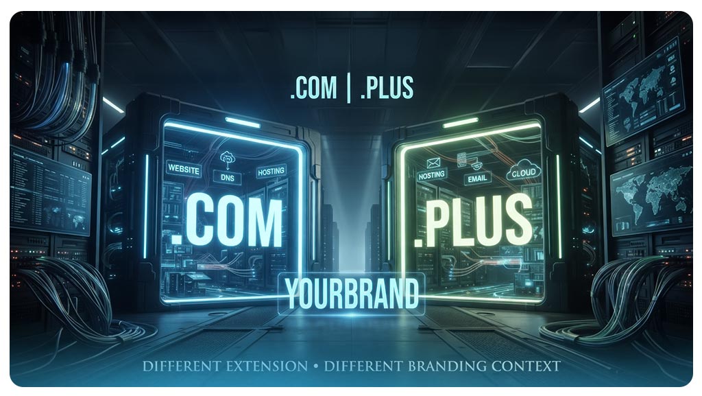 دامنه .plus یا .com؛ کدام را انتخاب کنیم؟