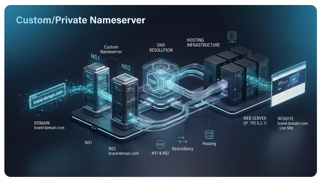 نیم سرور اختصاصی (Custom / Private Nameserver) چیست؟