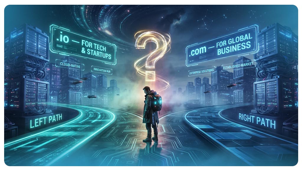 دامنه .io یا .com؟ کدام را انتخاب کنیم؟