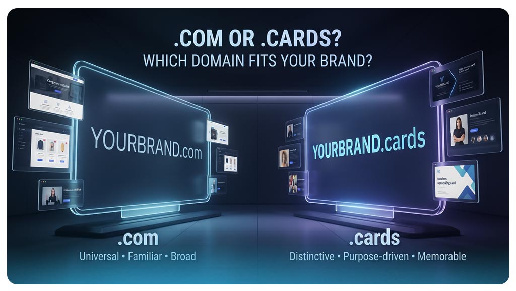 آیا دامنه cards برای سئو مناسب است و چه تفاوتی با .com دارد؟